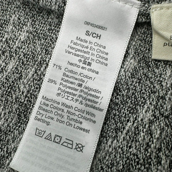 MADEWELL Women's Small Ryder Cardigan Heather Gray Knit Slouchy Open Pockets - Picture 7 of 12